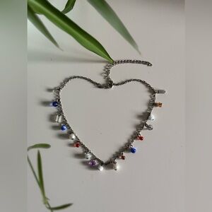 ✨ Vintage Y2K Boho Multi Stone Charm Choker Necklace✨